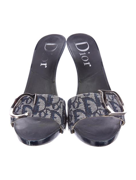 christian dior blue sandals|realreal christian dior sandals.